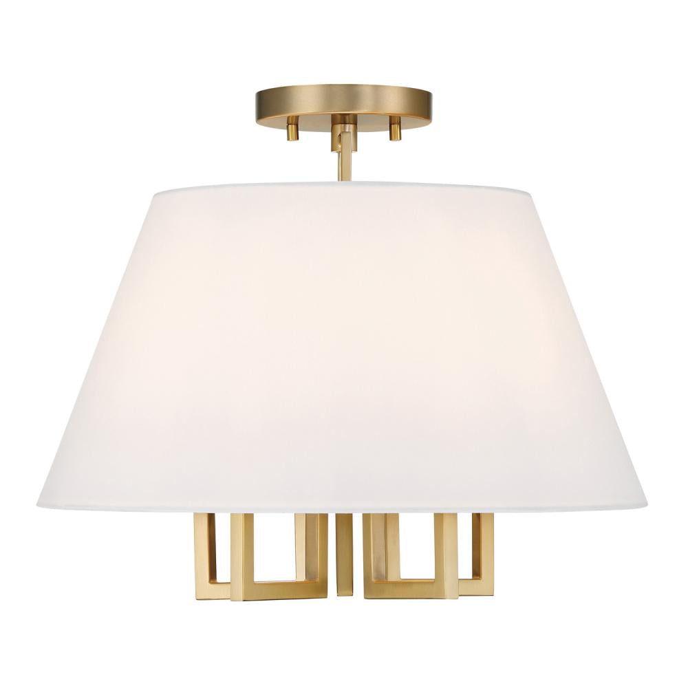 Crystorama WESTWOOD 2255-VG_CEILING Flush Mount Modern - Vibrant Gold