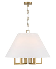 Crystorama Westwood 2256-VG – 24 Inch – 6 Light – Chandelier – Vibrant Gold – Dry Rated