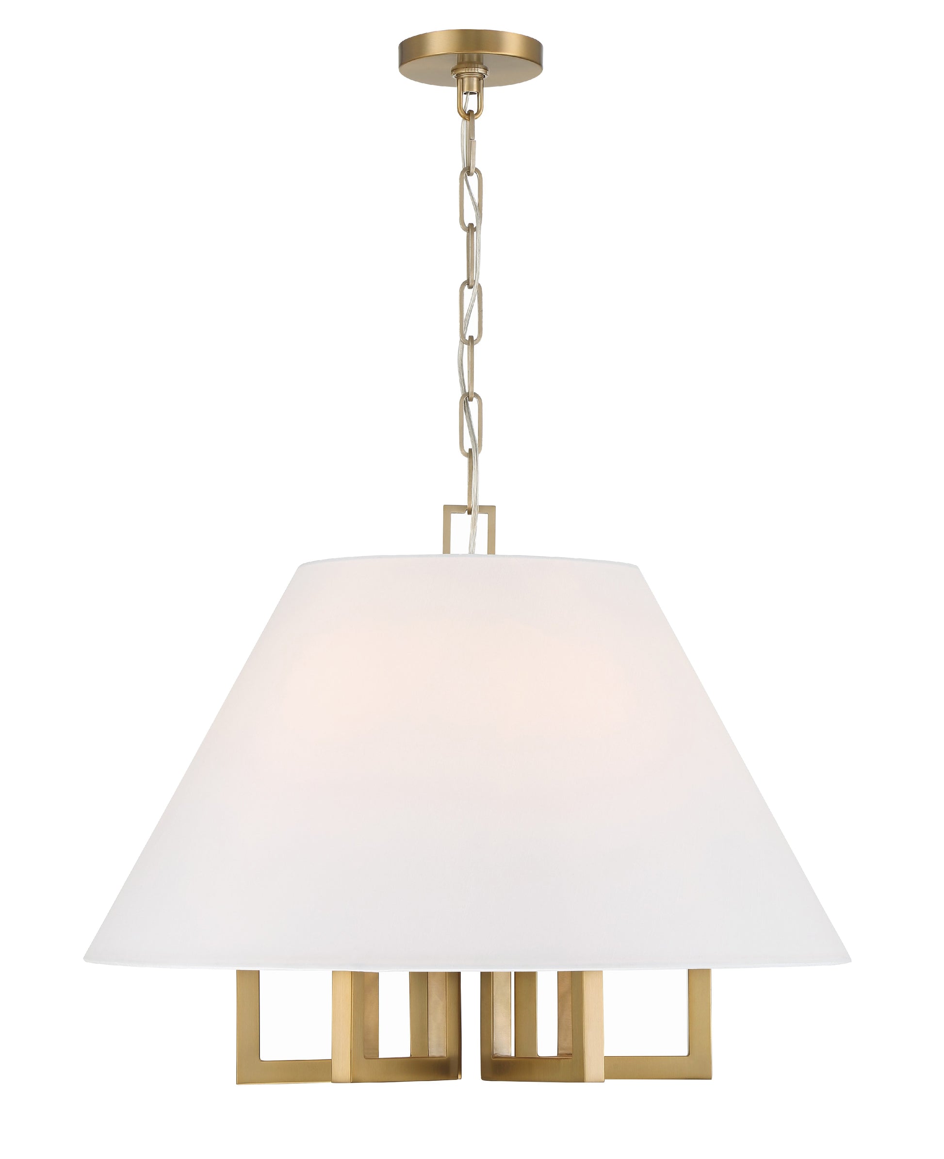 Crystorama Westwood 2256-VG – 24 Inch – 6 Light – Chandelier – Vibrant Gold – Dry Rated