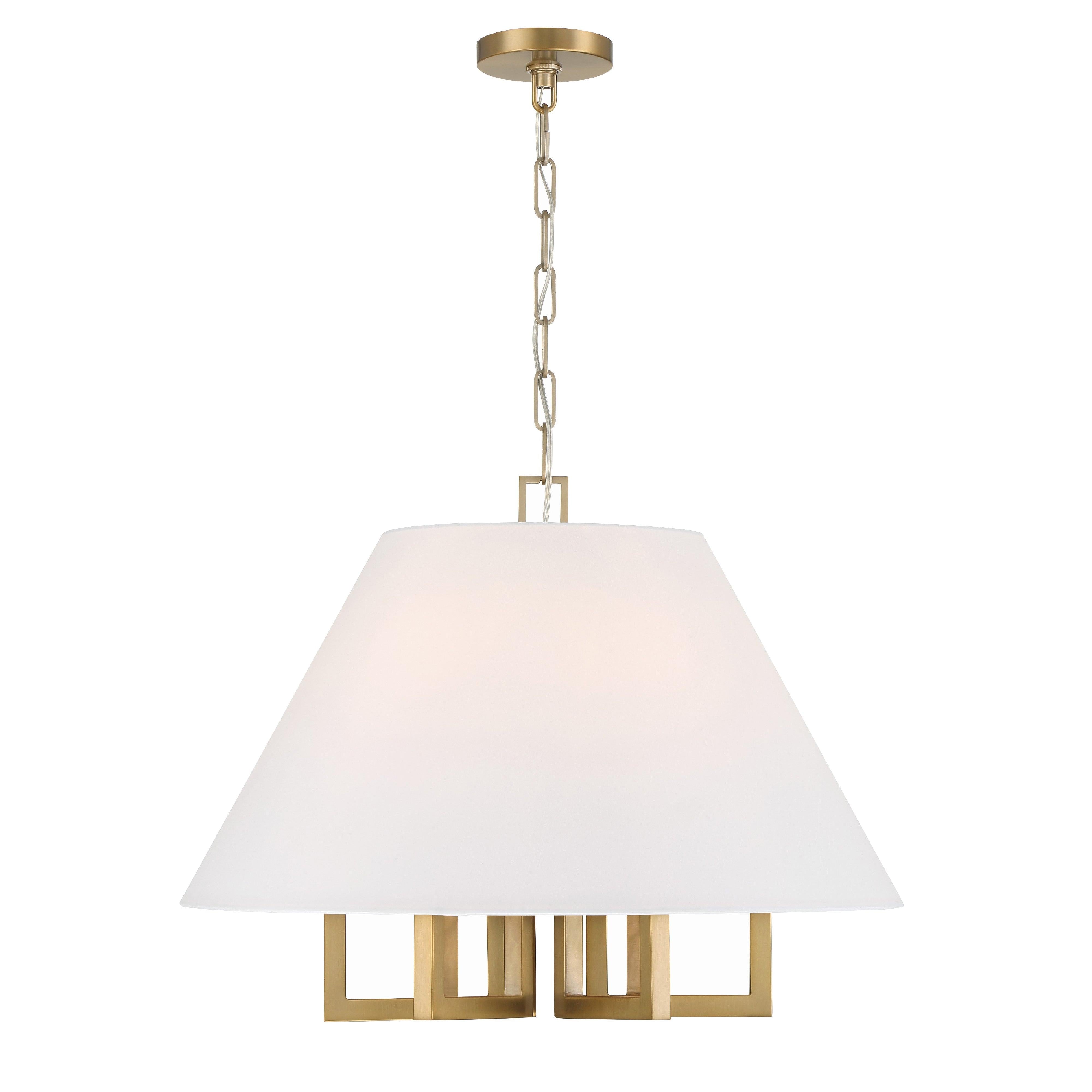 Crystorama Westwood 2256-VG – 24 Inch – 6 Light – Chandelier – Vibrant Gold – Dry Rated