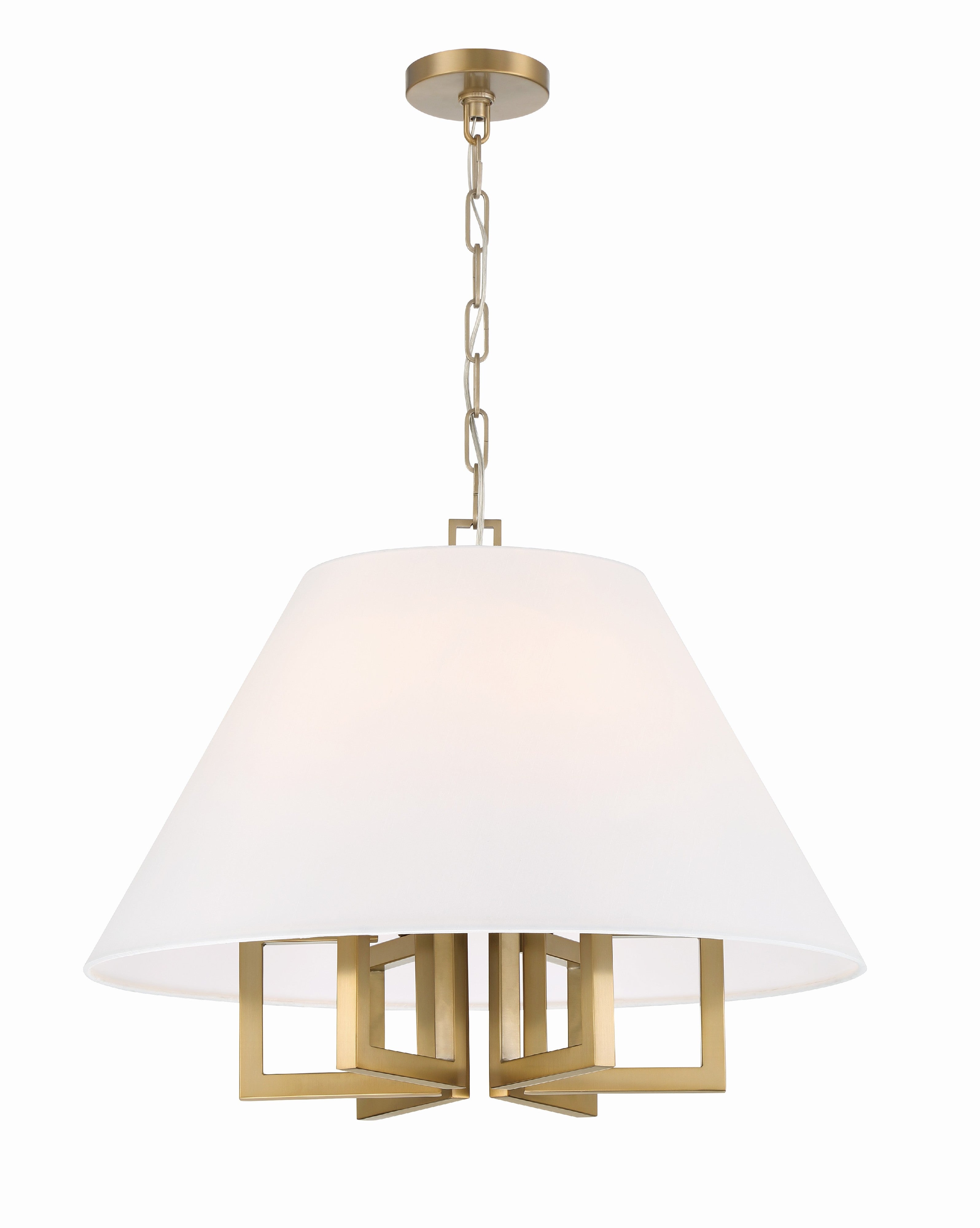 Crystorama Westwood 2256-VG – 24 Inch – 6 Light – Chandelier – Vibrant Gold – Dry Rated