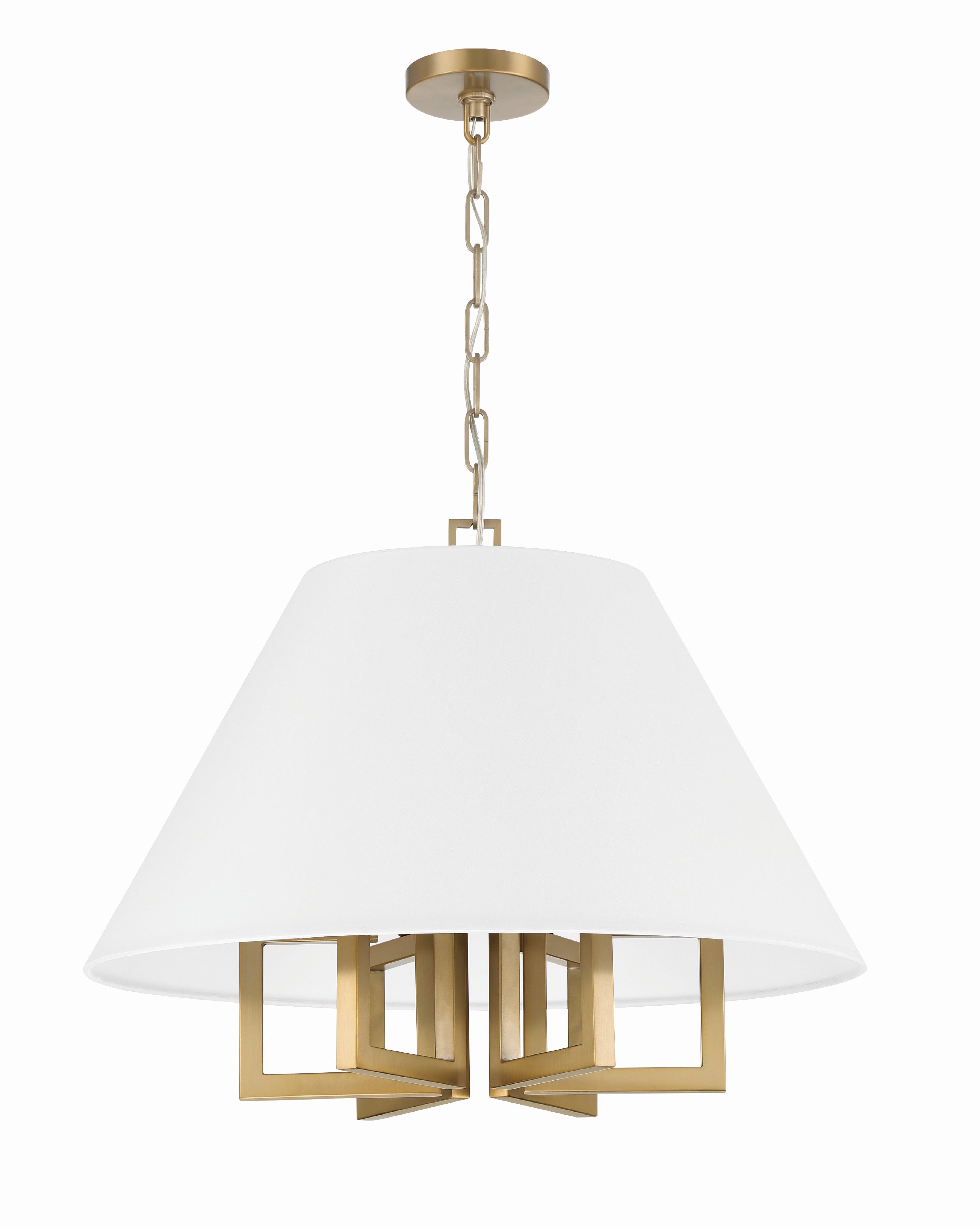 Crystorama Westwood 2256-VG – 24 Inch – 6 Light – Chandelier – Vibrant Gold – Dry Rated