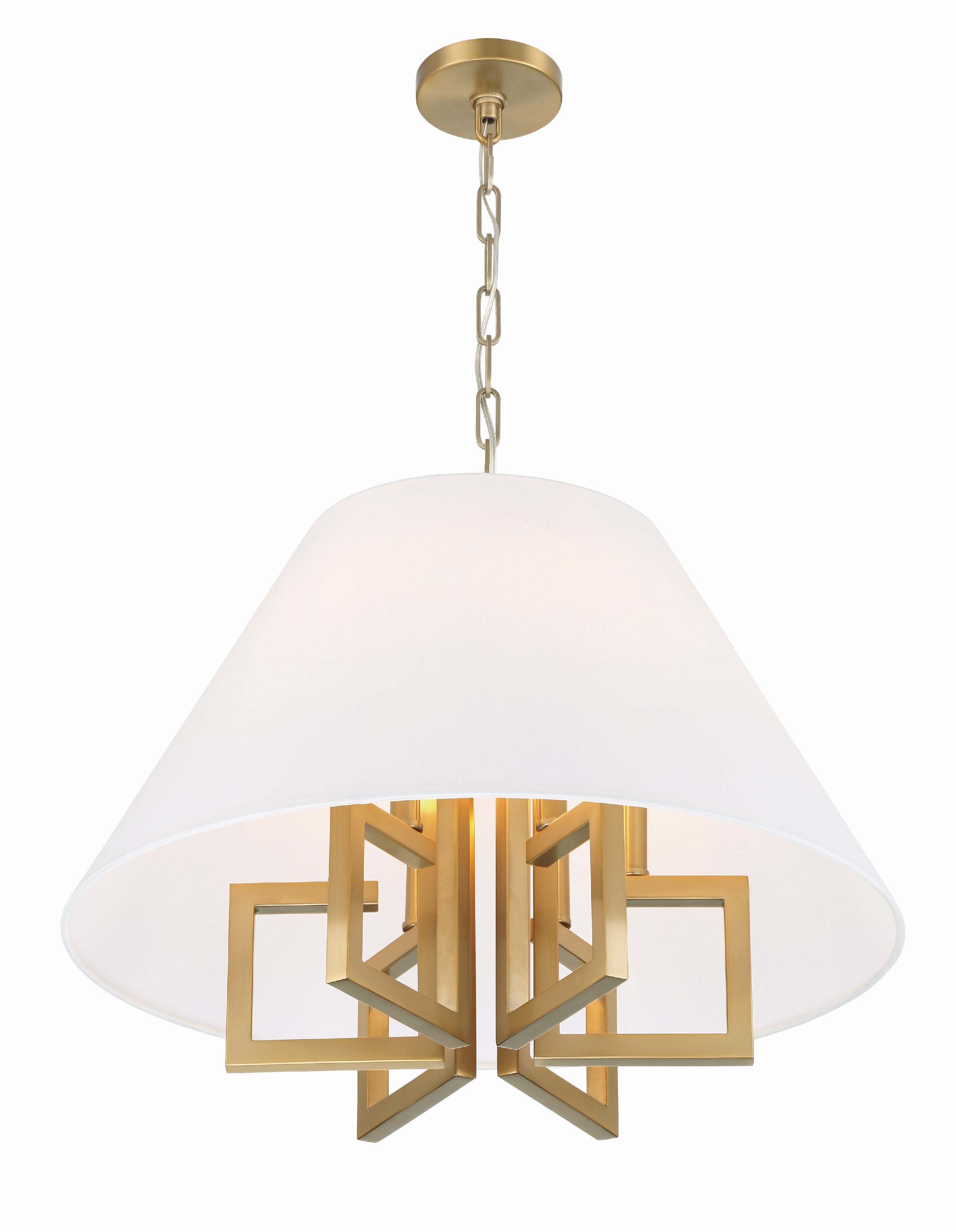 Crystorama Westwood 2256-VG – 24 Inch – 6 Light – Chandelier – Vibrant Gold – Dry Rated