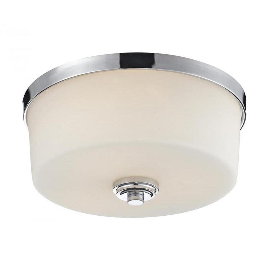 3 Light Flush Mount Light-Matte Opal