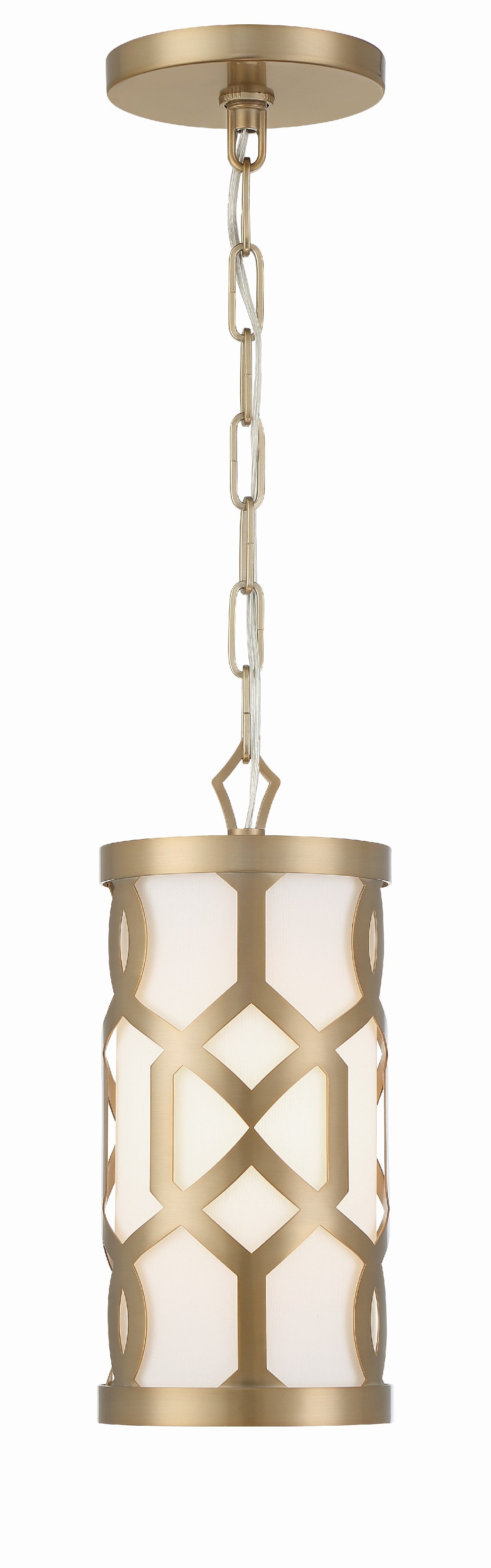 Crystorama Jennings 2260-AG – 6.25 Inch – 1 Light – Pendant Light – Aged Brass – Dry Rated