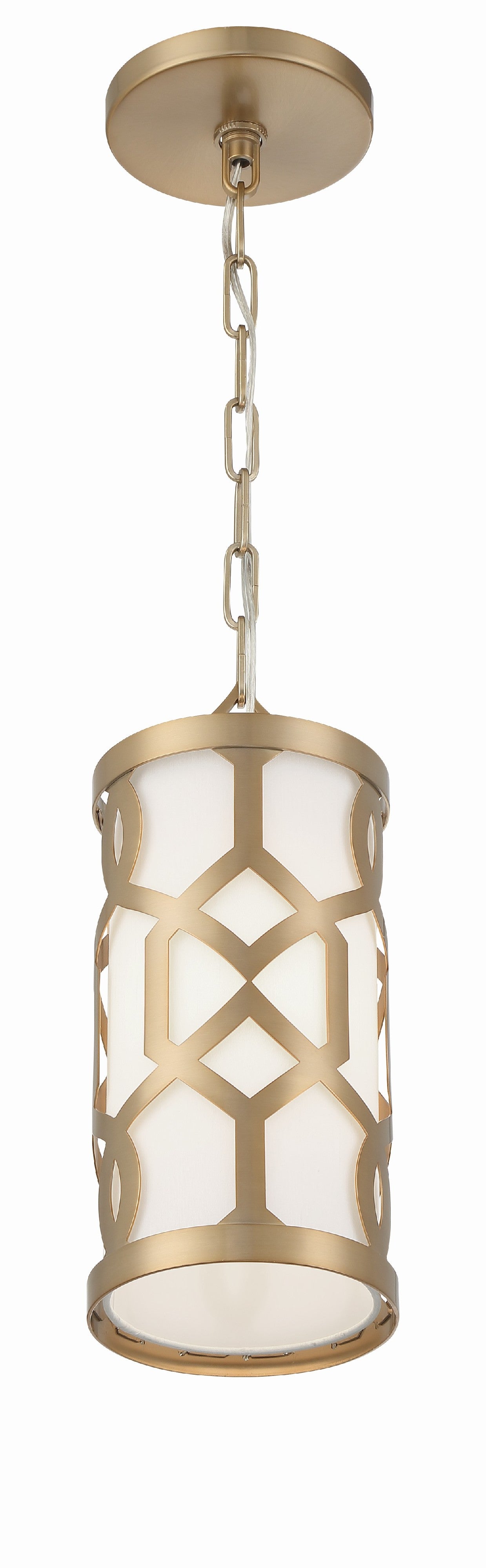 Crystorama Jennings 2260-AG – 6.25 Inch – 1 Light – Pendant Light – Aged Brass – Dry Rated