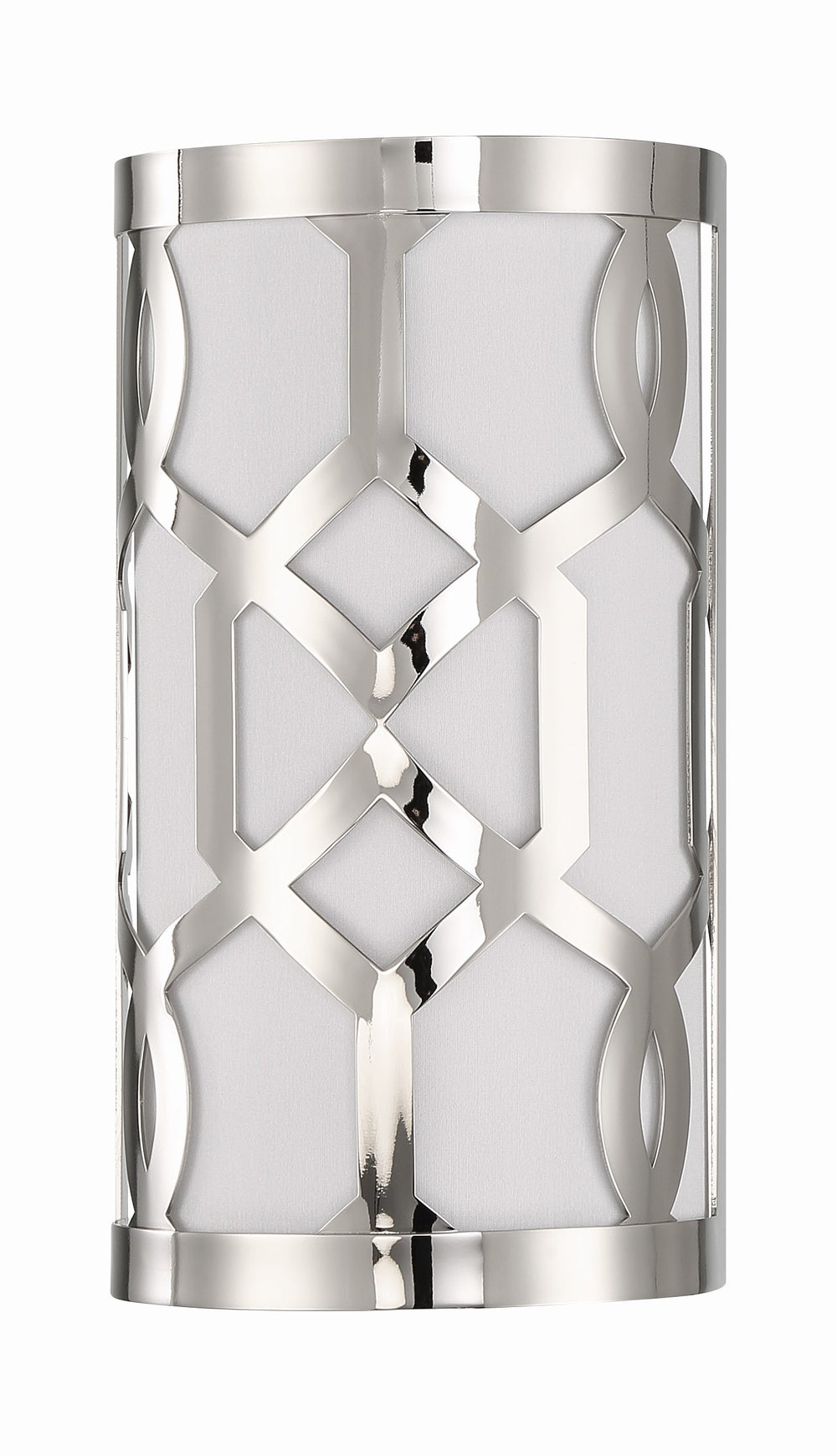 Crystorama 2262-PN Sconce, Jennings 1 Light, Polished Nickel