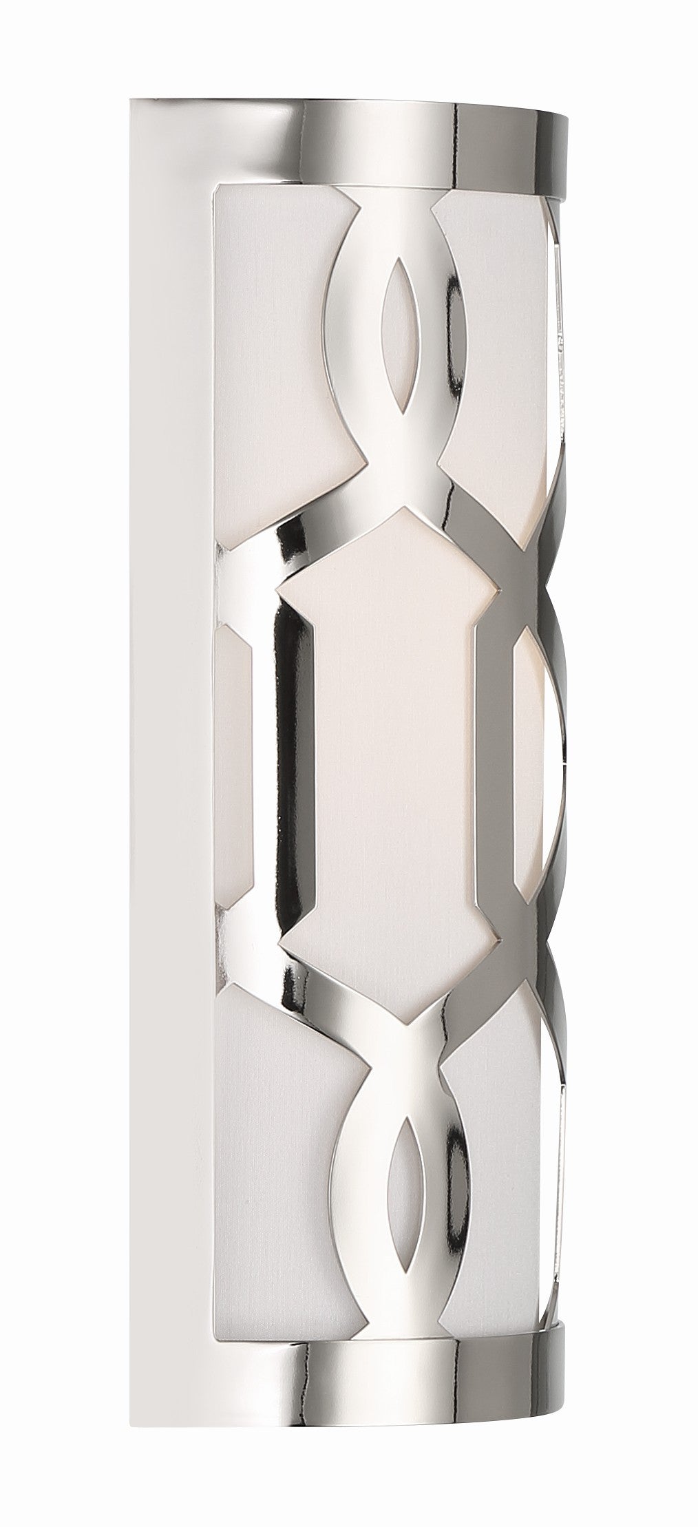 Crystorama Jennings 2262-PN – 6.5 Inch – 1 Light – Sconce – Polished Nickel – Damp Rated
