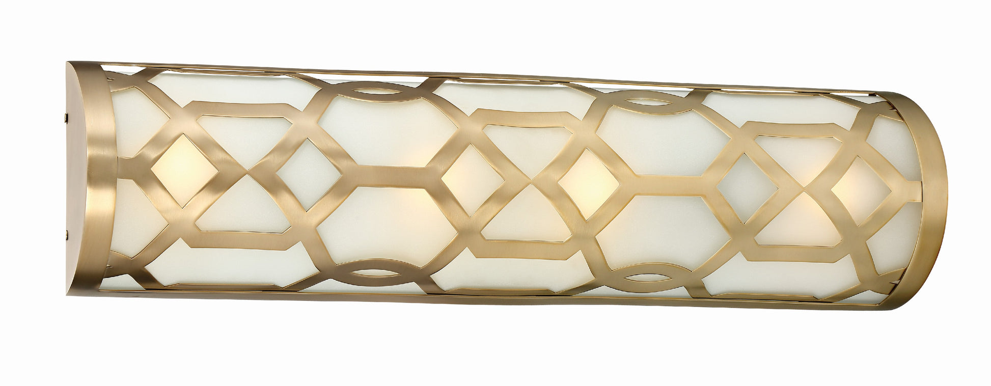 Crystorama Jennings 2264-AG-LED – 24 Inch – Bath Vanity Light – Aged Brass – Damp Rated