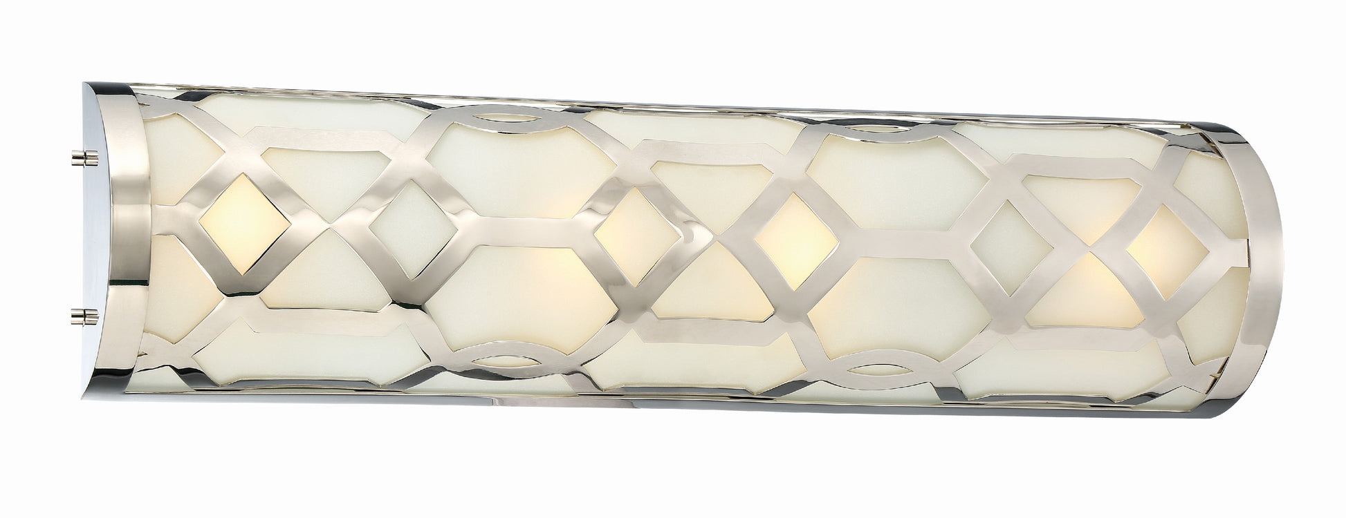 Crystorama Jennings 2264-PN-LED – 24 Inch – Bath Vanity Light – Polished Nickel – Damp Rated