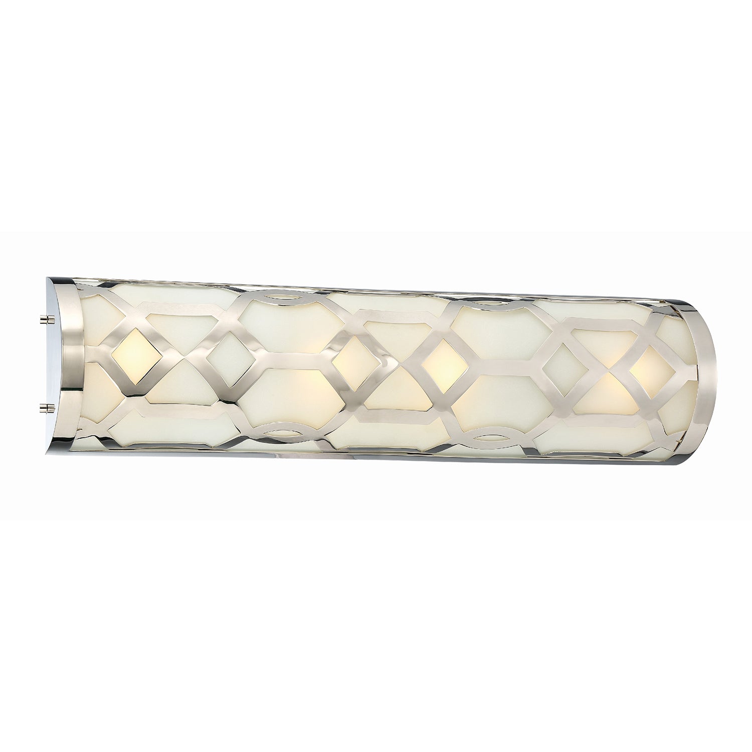 Crystorama Jennings 2264-PN-LED – 24 Inch – Bath Vanity Light – Polished Nickel – Damp Rated