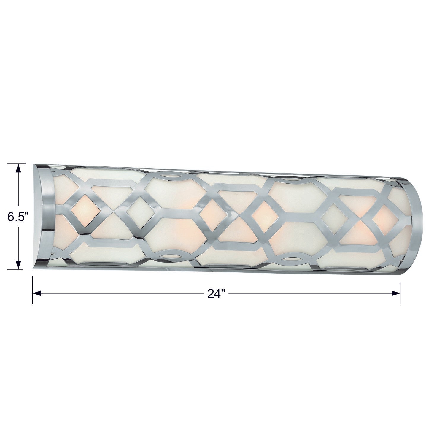 Crystorama Jennings 2264-PN-LED – 24 Inch – Bath Vanity Light – Polished Nickel – Damp Rated