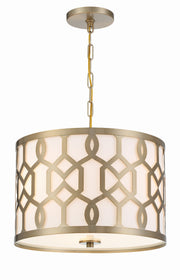 Crystorama Jennings 2265-AG – 18.25 Inch – 3 Light – Pendant Light – Aged Brass – Dry Rated
