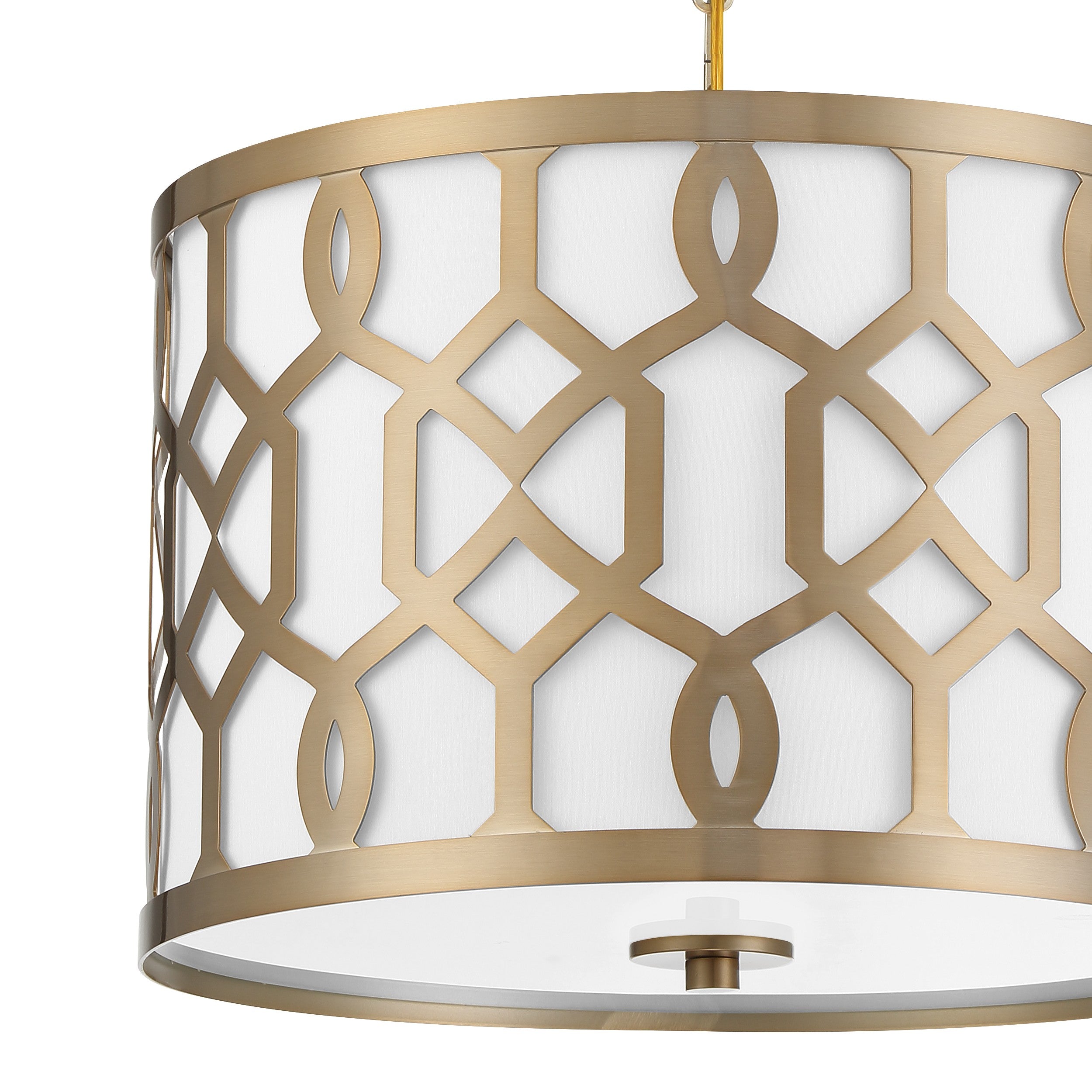 Crystorama Jennings 2265-AG – 18.25 Inch – 3 Light – Pendant Light – Aged Brass – Dry Rated