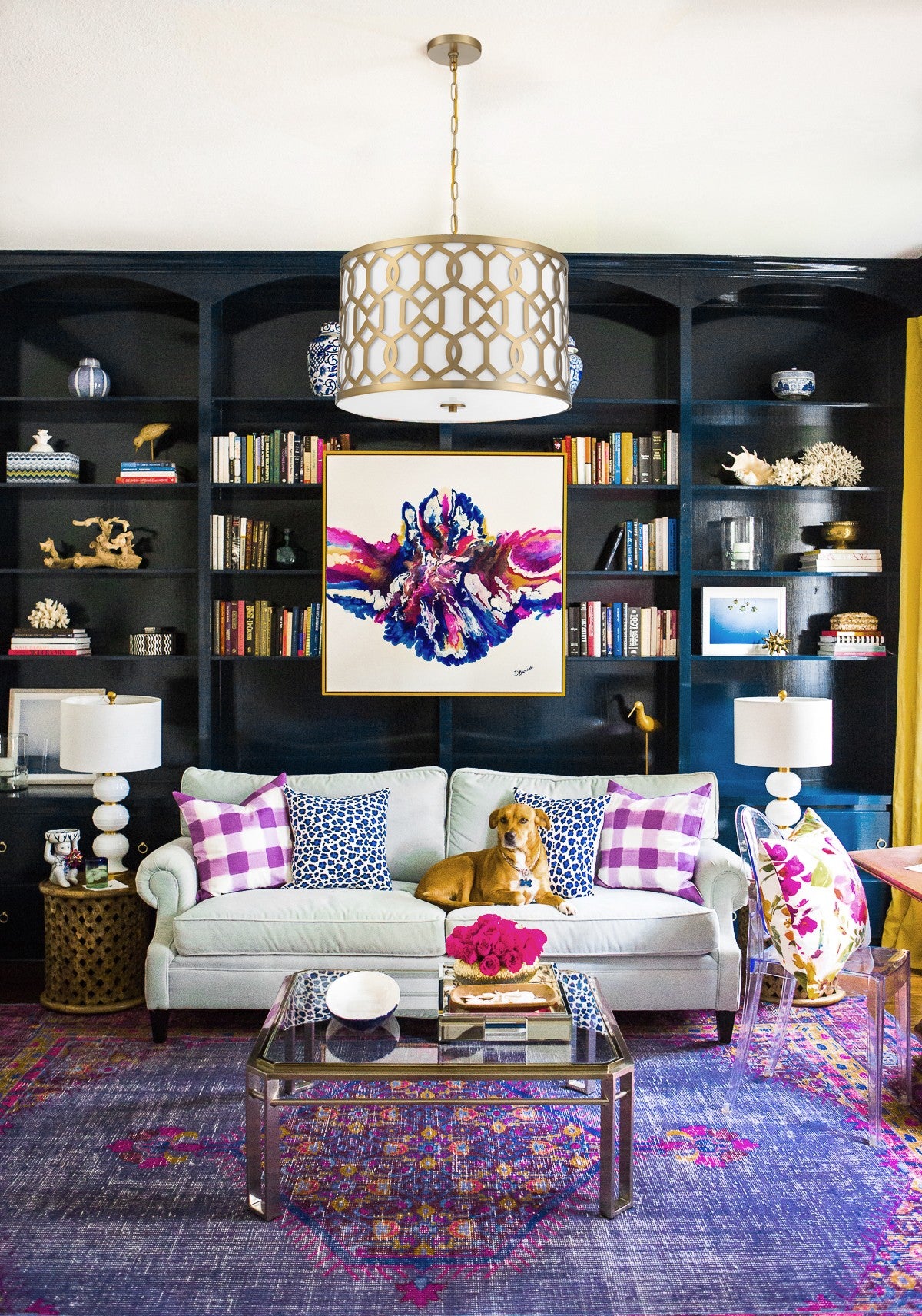 Crystorama Jennings 2266-AG – 24.25 Inch – 5 Light – Pendant Light – Aged Brass – Dry Rated