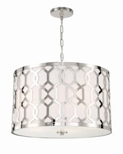 Crystorama Jennings 2266-PN – 24.25 Inch – 5 Light – Pendant Light – Polished Nickel – Dry Rated