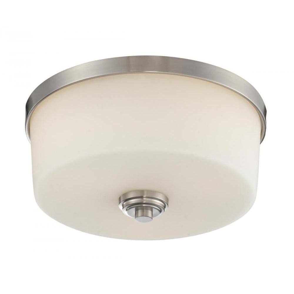 3 Light Flush Mount Light-Matte Opal