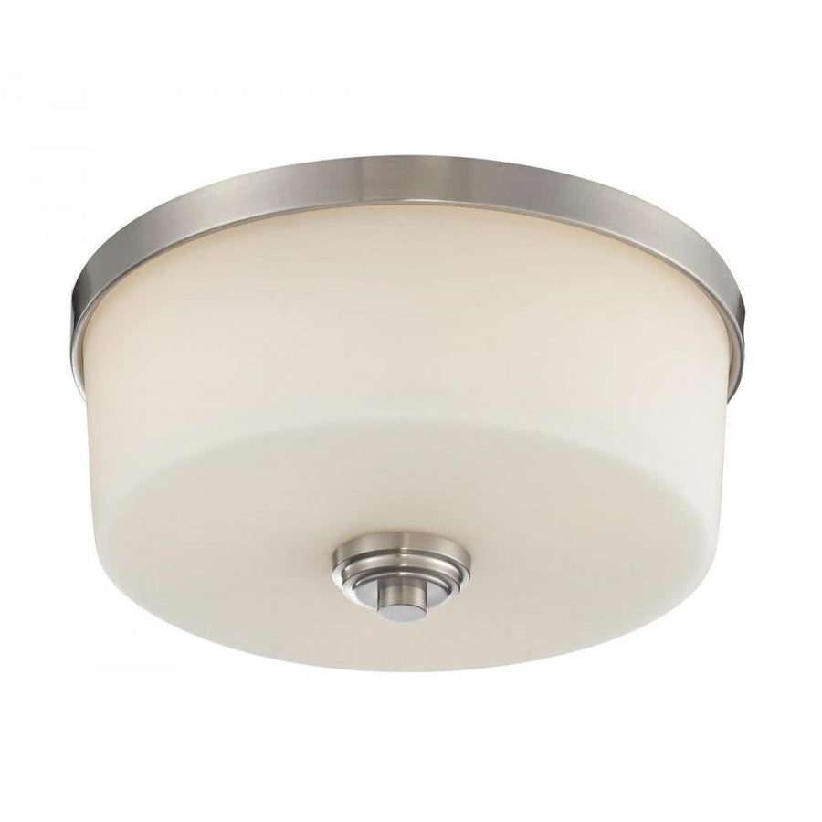 3 Light Flush Mount Light-Matte Opal