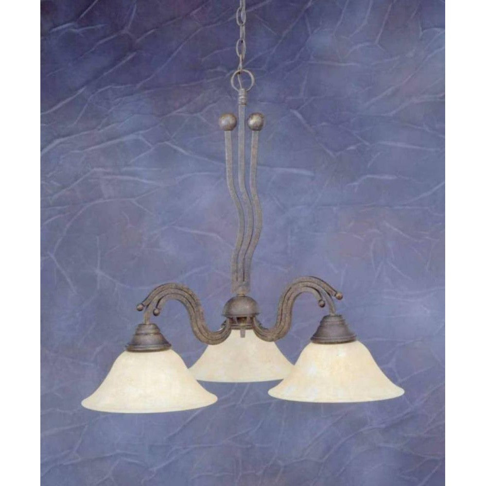 Toltec Company WAVE 226-BRZ-513 Chandelier Traditional - Bronze