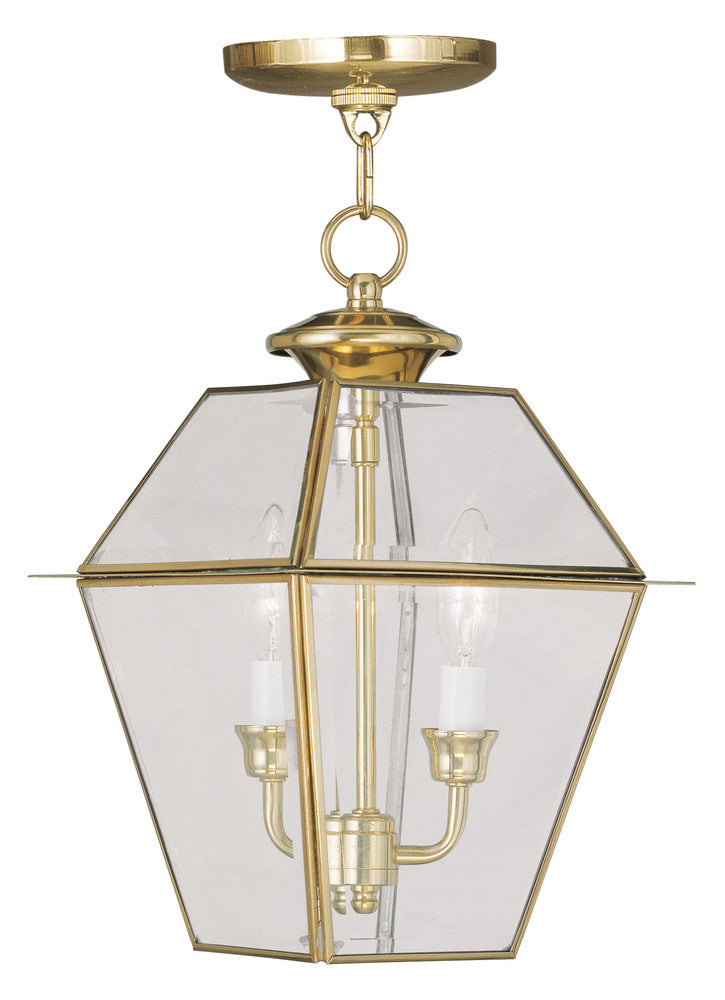 Livex Lighting WESTOVER 2285-02 Exterior Americana - Polished Brass