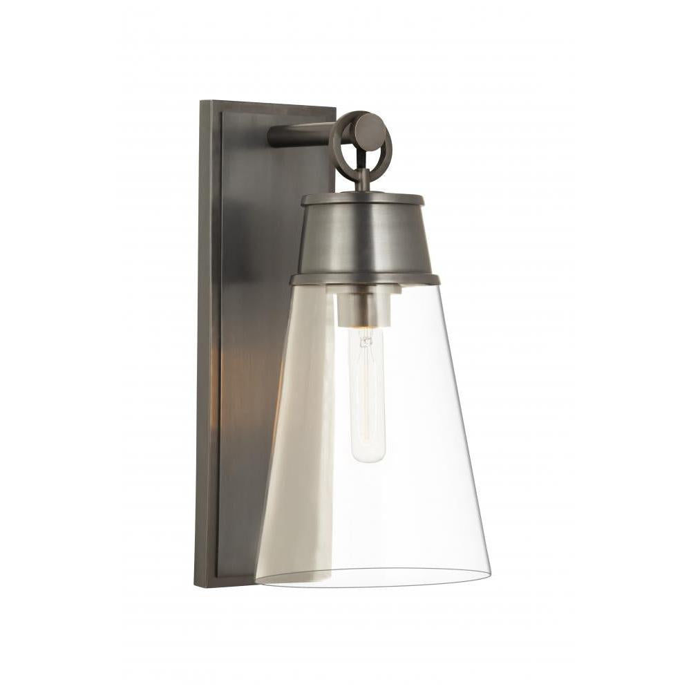 1 Light Wall Sconce-Clear