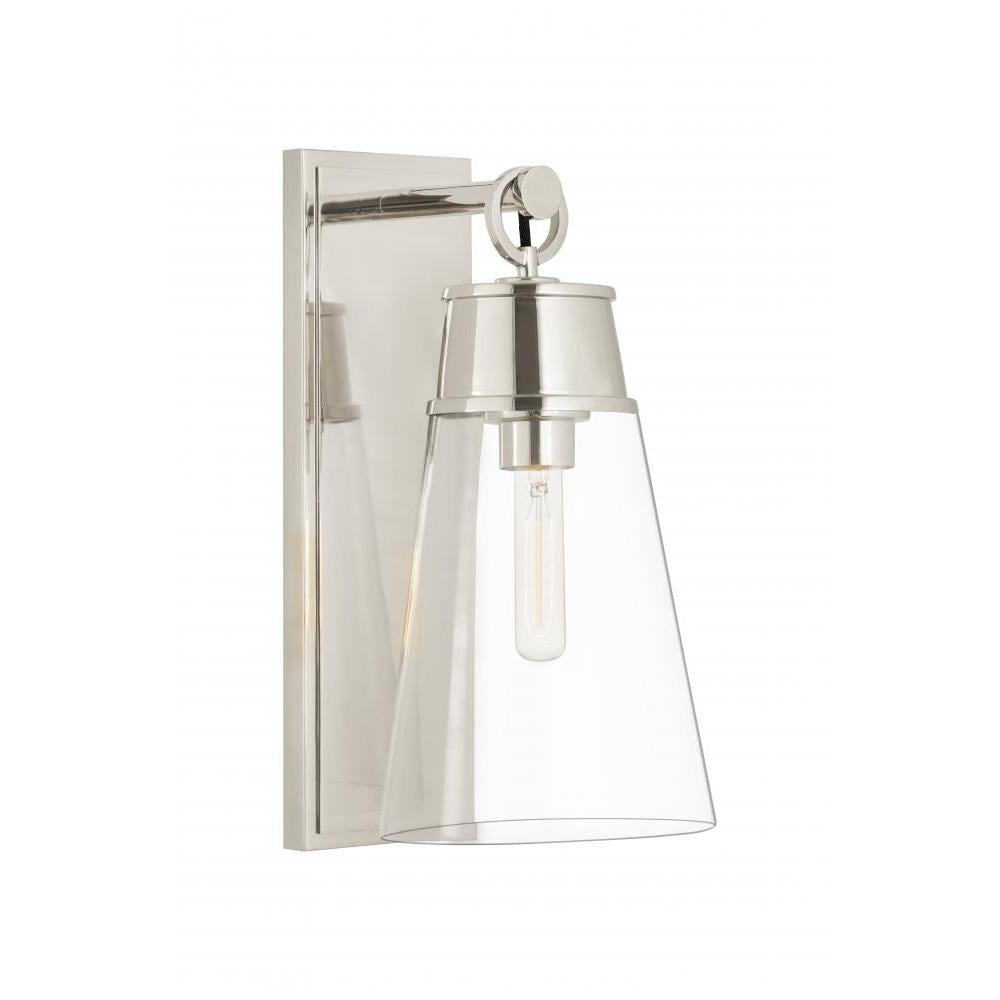 1 Light Wall Sconce-Clear