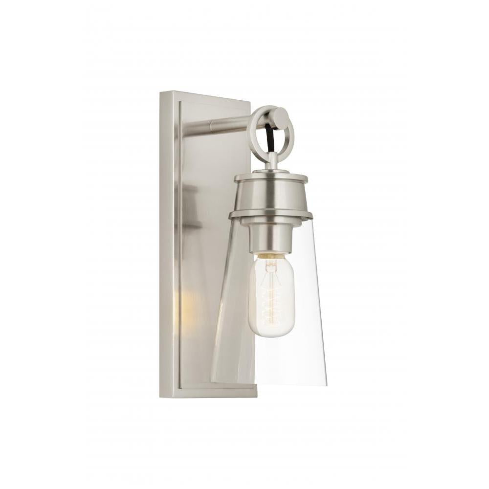 1 Light Wall Sconce-Clear