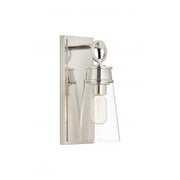 1 Light Wall Sconce-Clear