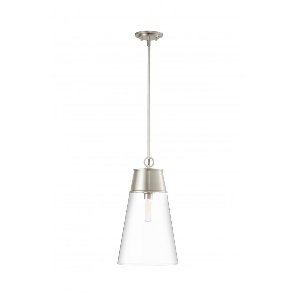 1 Light Pendant-Clear