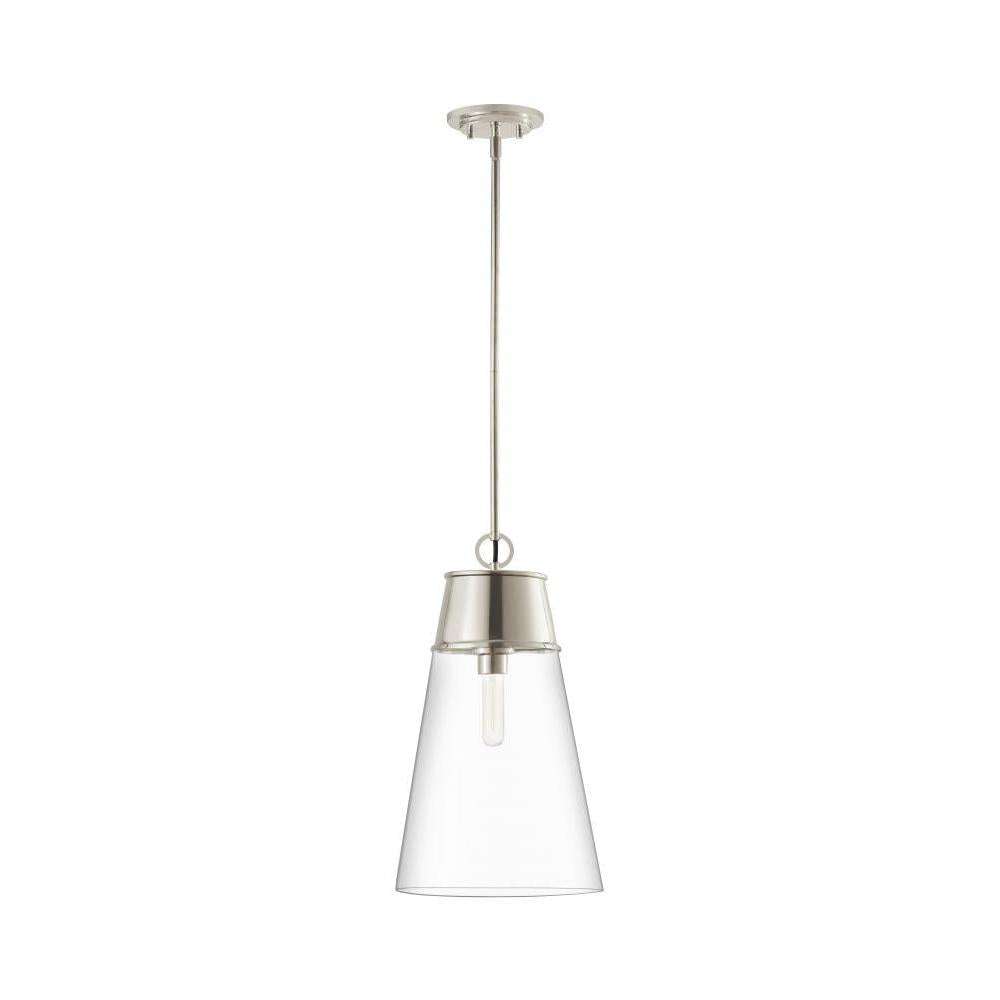 1 Light Pendant-Clear