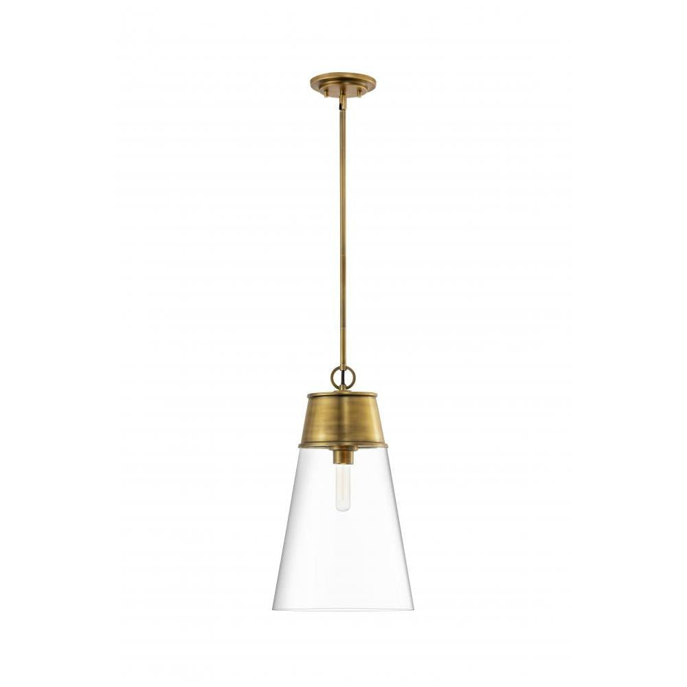 1 Light Pendant-Clear