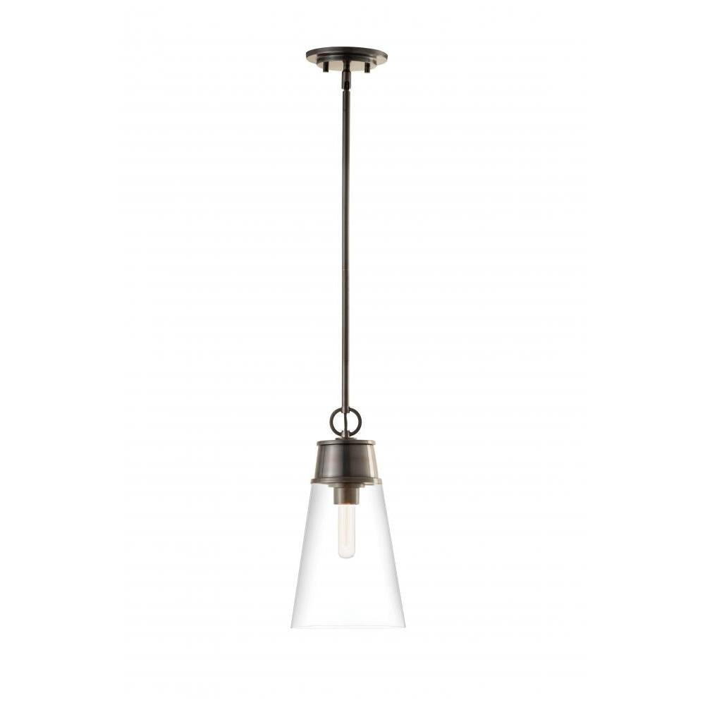 1 Light Pendant-Clear