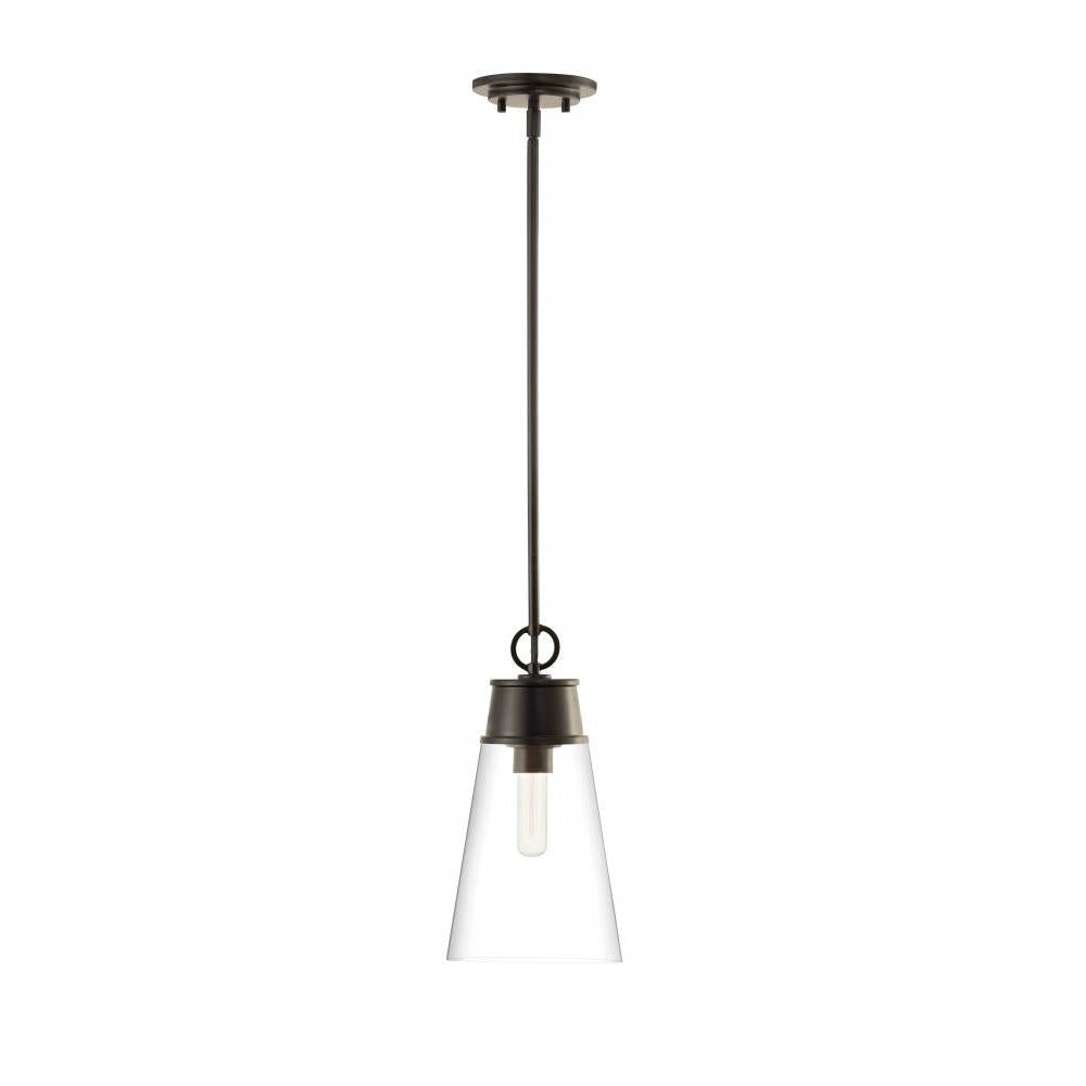 1 Light Pendant-Clear