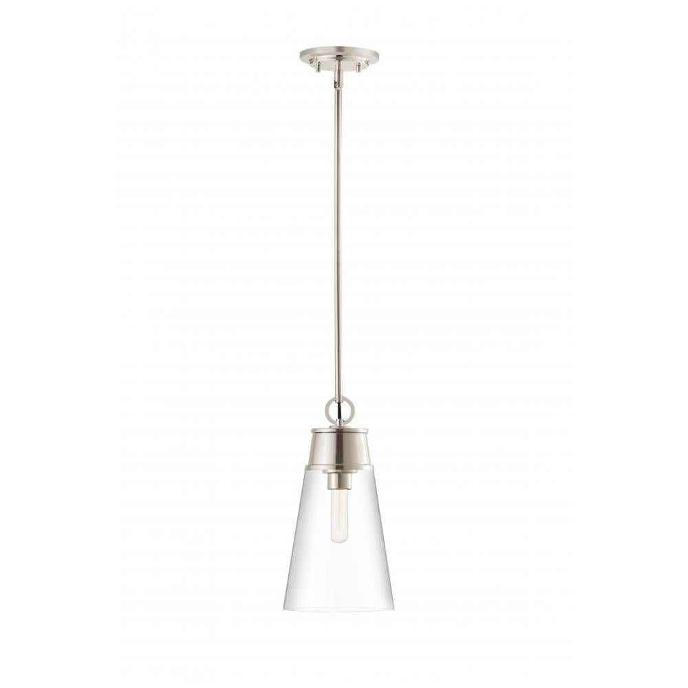 1 Light Pendant-Clear