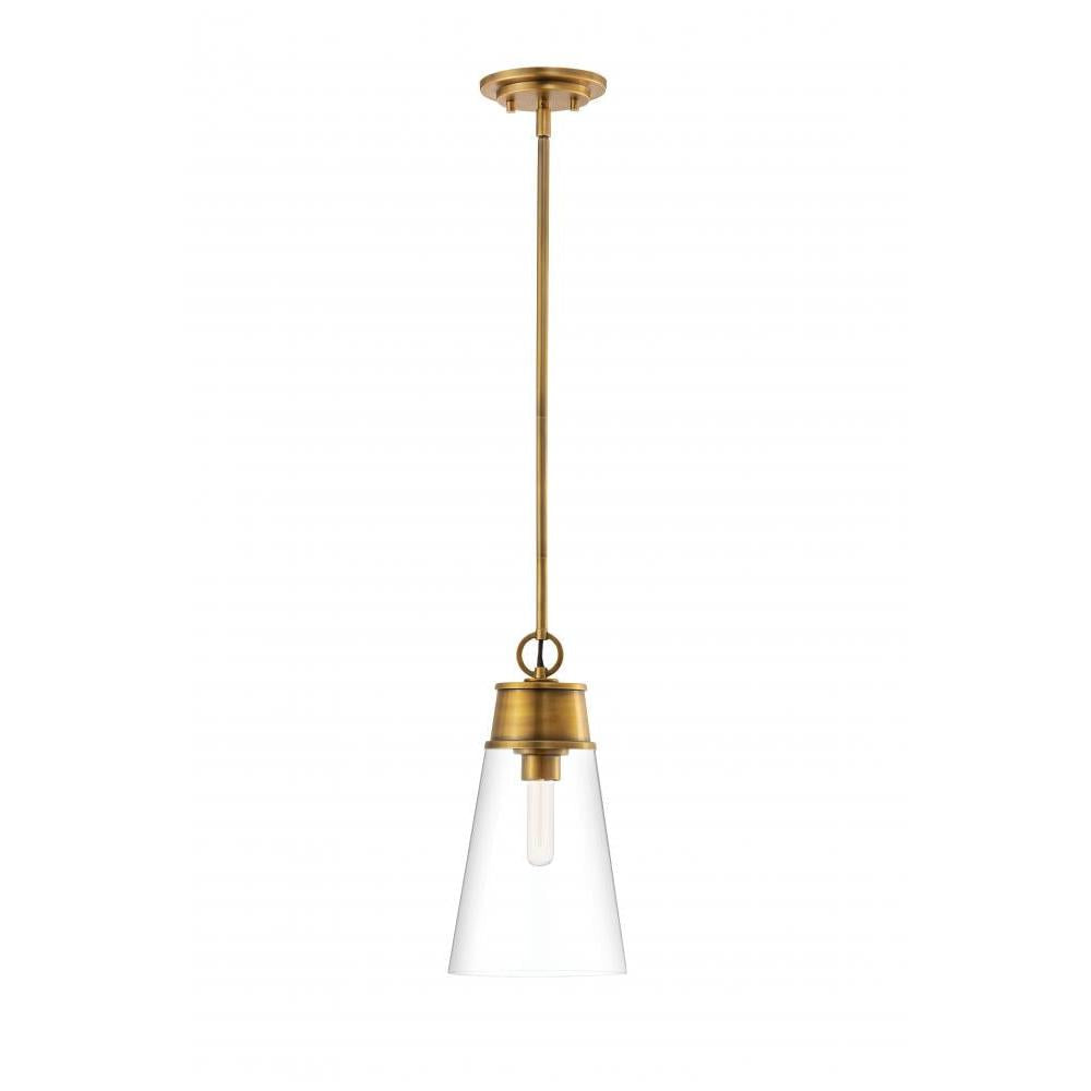 1 Light Pendant-Clear