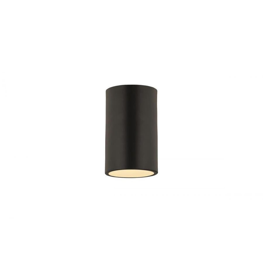 1 Light Flush Mount Light-Matte Black