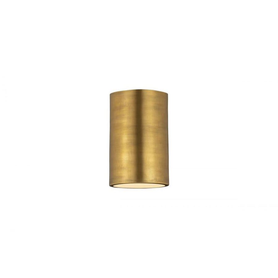 1 Light Flush Mount Light-Rubbed Brass