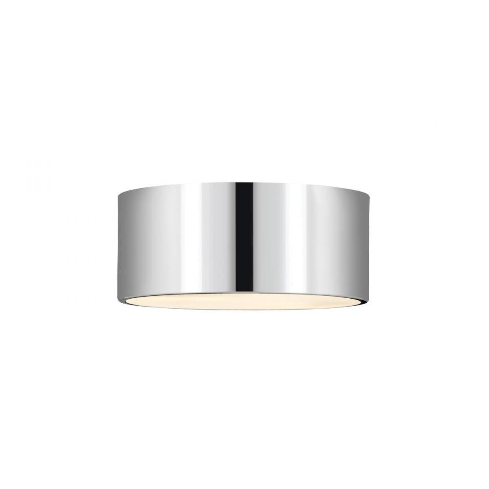 2 Light Flush Mount Light-Chrome