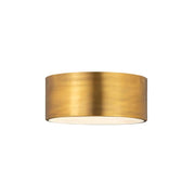 2 Light Flush Mount Light-Rubbed Brass