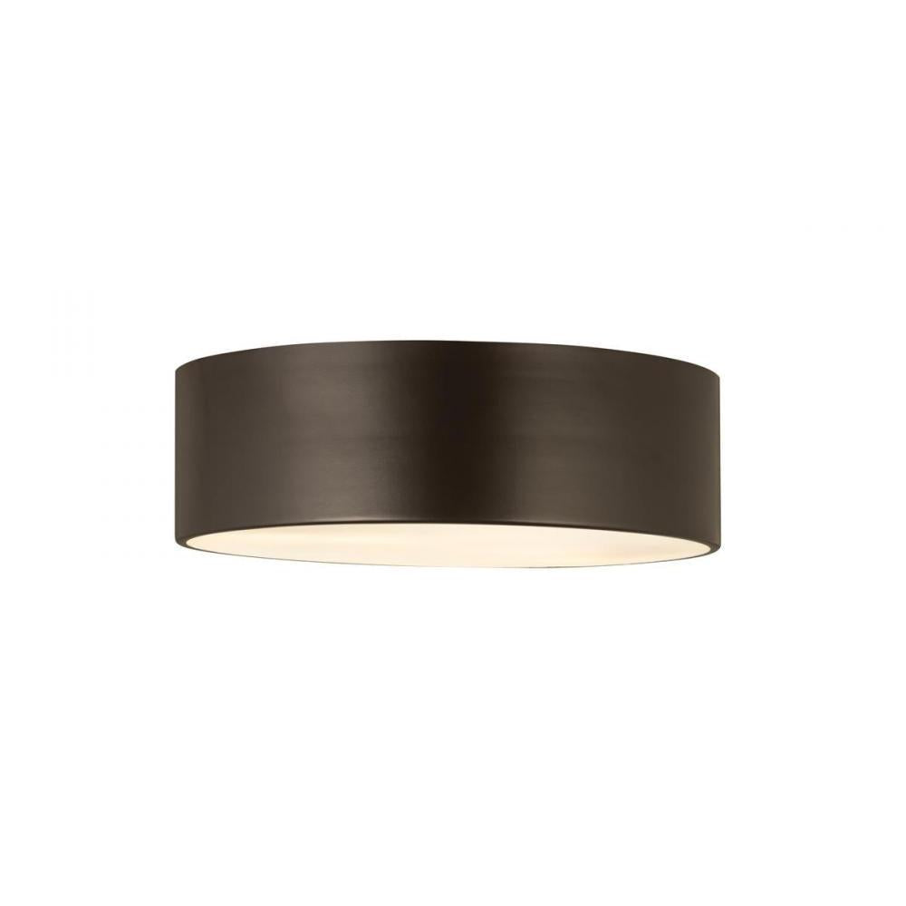 3 Light Flush Mount Light-Bronze