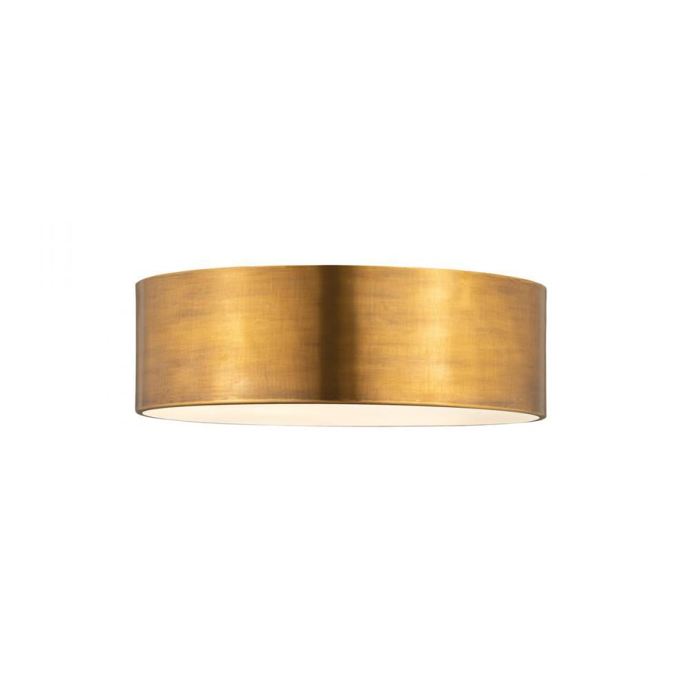 Z-Lite Lighting 2302F3-RB Flush Mount Industrial - Brass