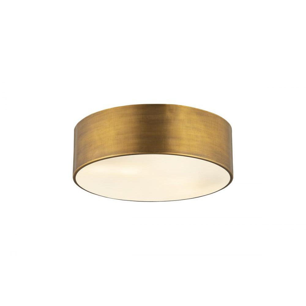 Z-Lite Lighting 2302F3-RB Flush Mount Industrial - Brass