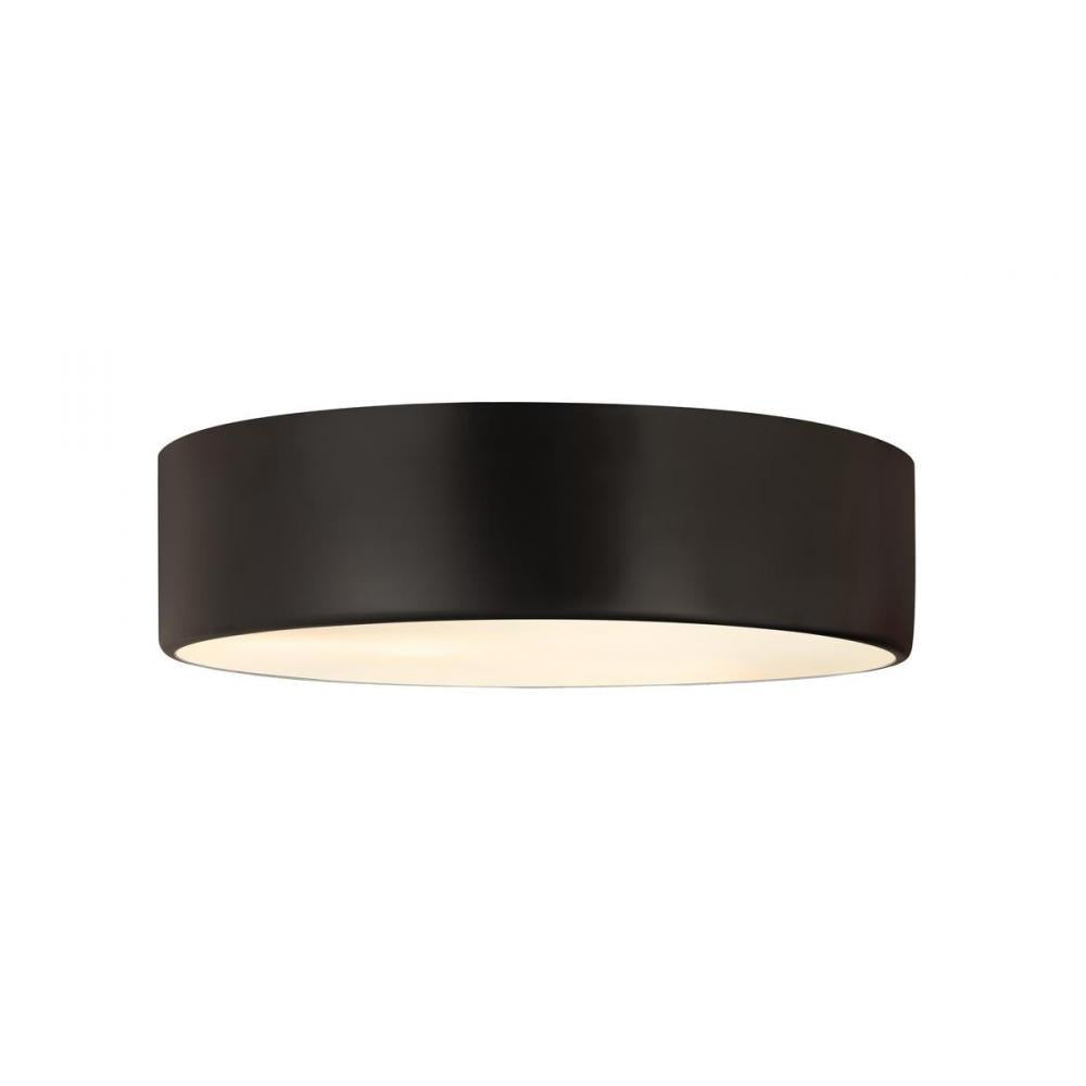 4 Light Flush Mount Light-Matte Black
