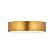 4 Light Flush Mount Light-Rubbed Brass