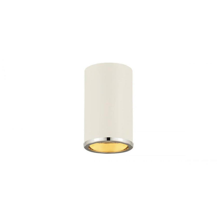 1 Light Flush Mount Light-Matte White