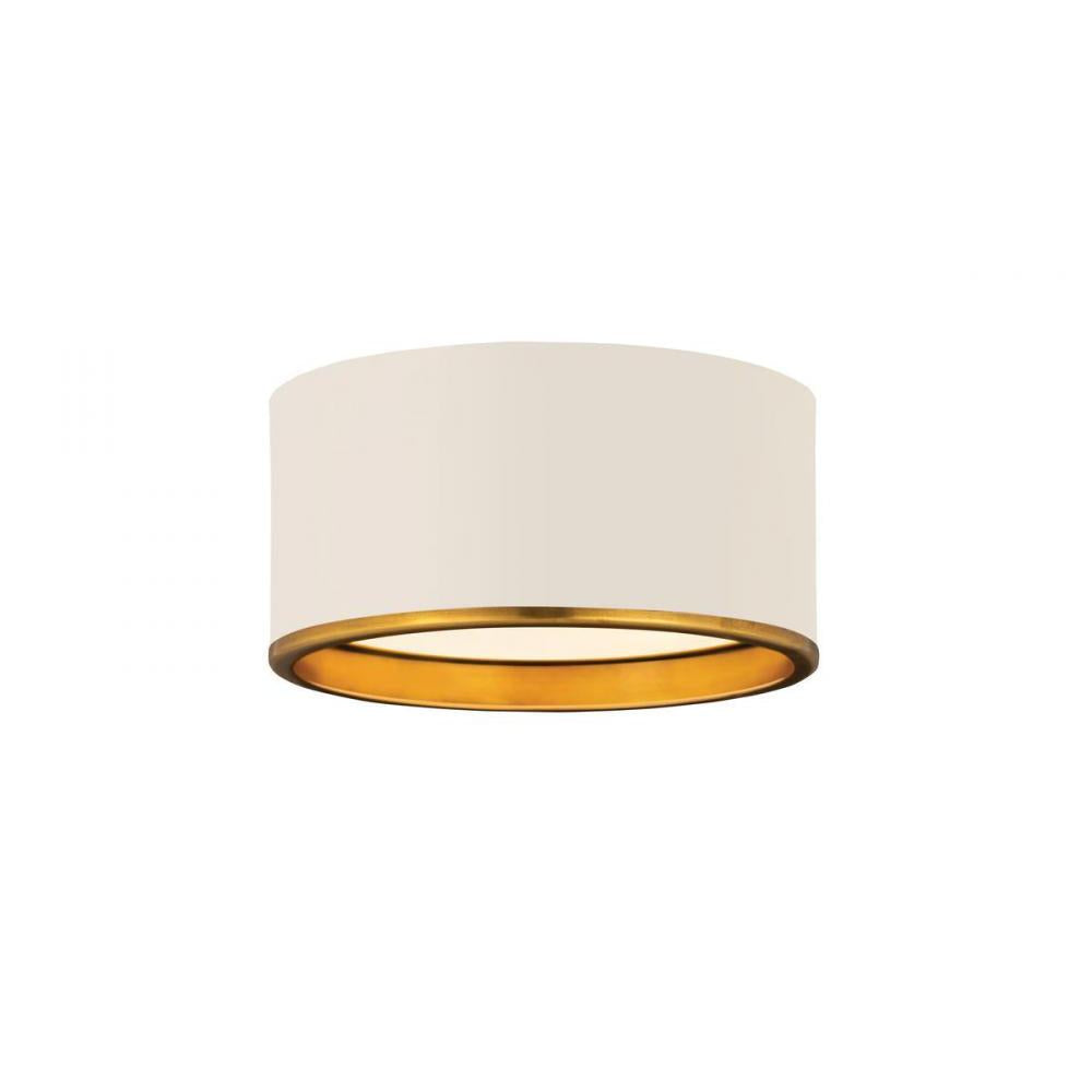 2 Light Flush Mount Light-Matte White