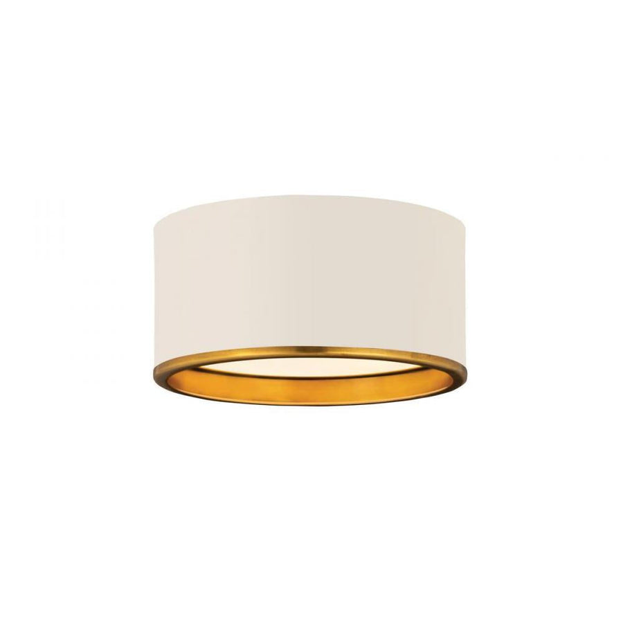 2 Light Flush Mount Light-Matte White