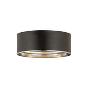 3 Light Flush Mount Light-Matte Black