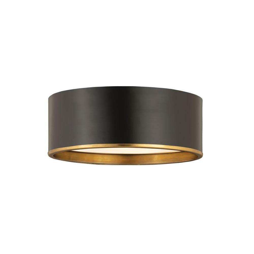 3 Light Flush Mount Light-Matte Black