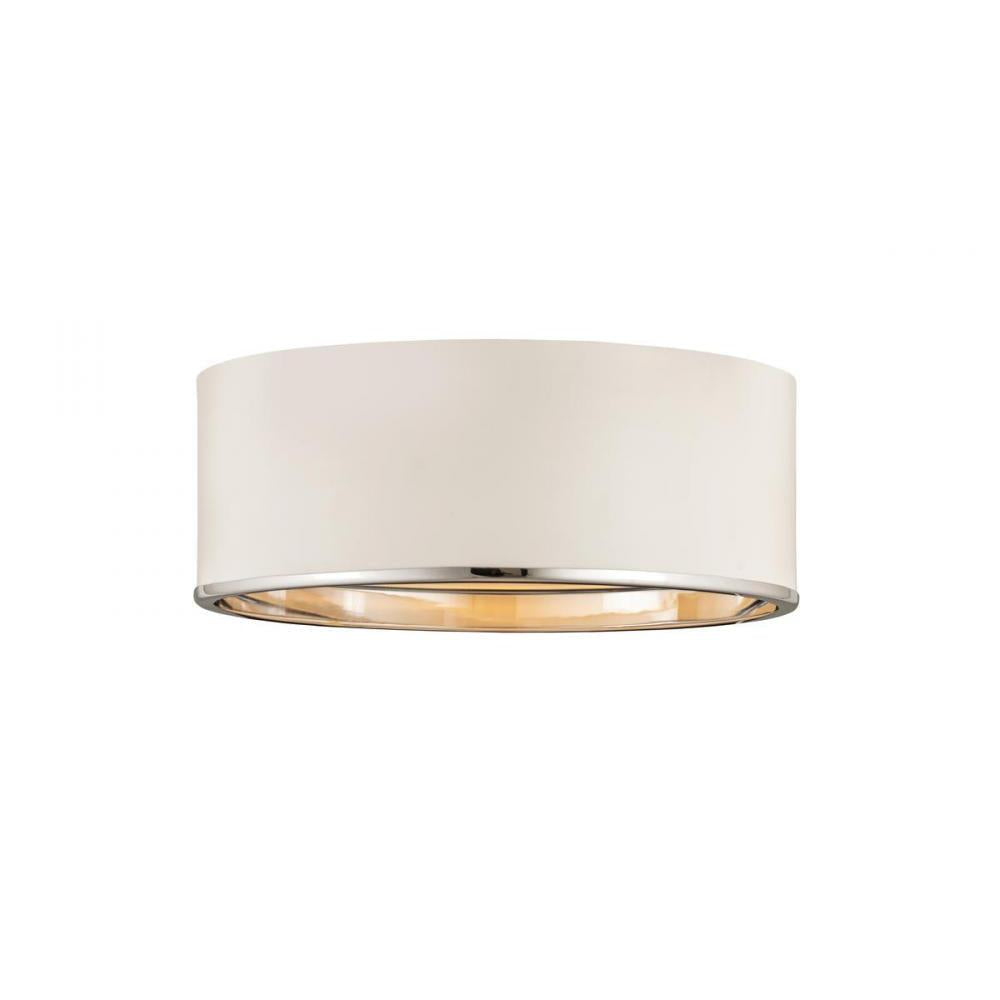 3 Light Flush Mount Light-Matte White